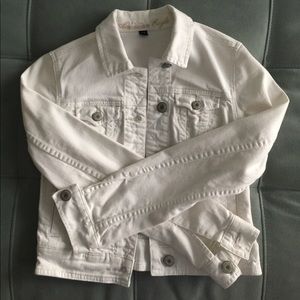 White jean jacket