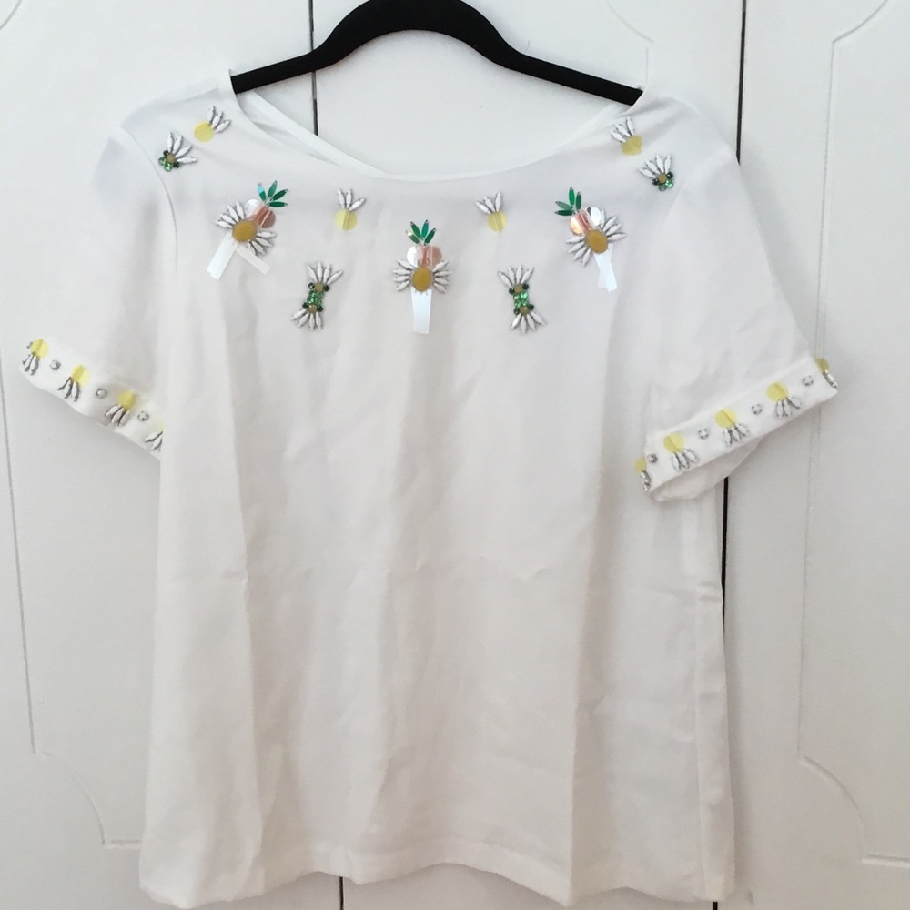Banana republic sequin top