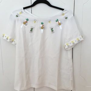 Banana republic sequin top