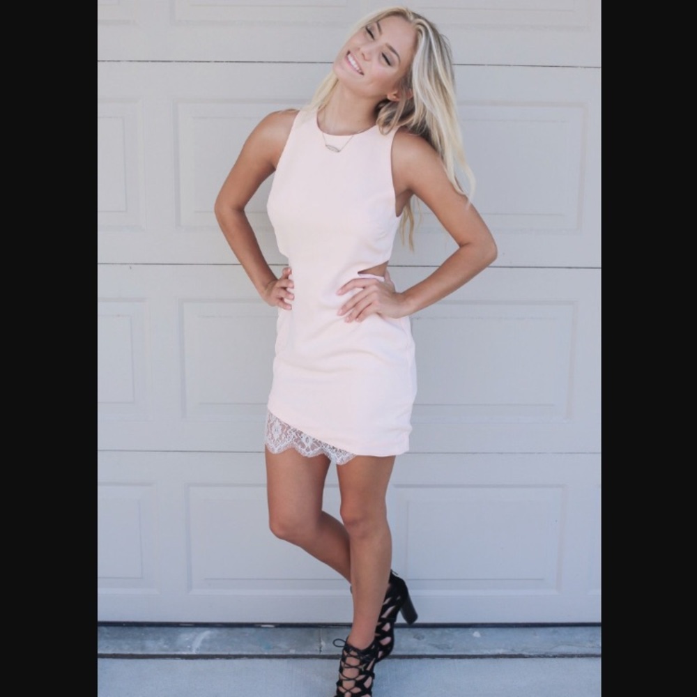 Romance Peach Dress