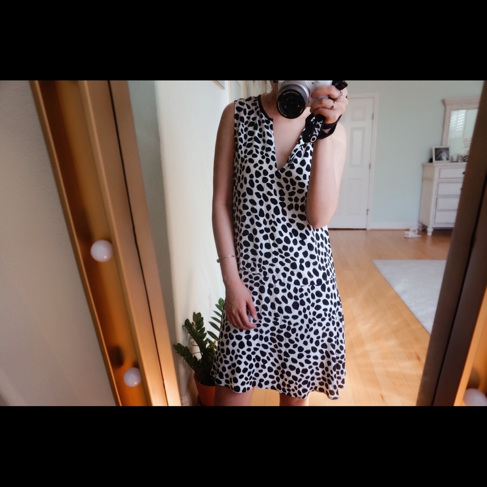 mango animal pattern dress