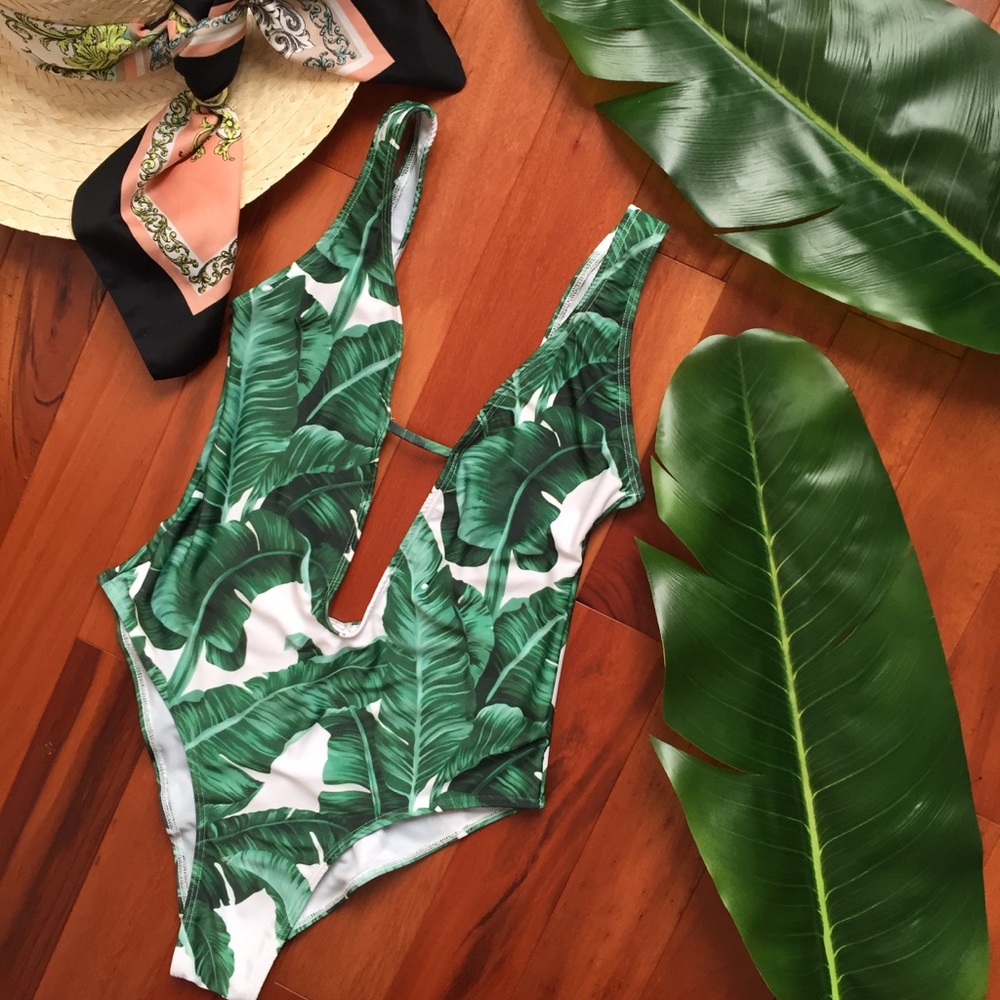 One piece swimsuit.