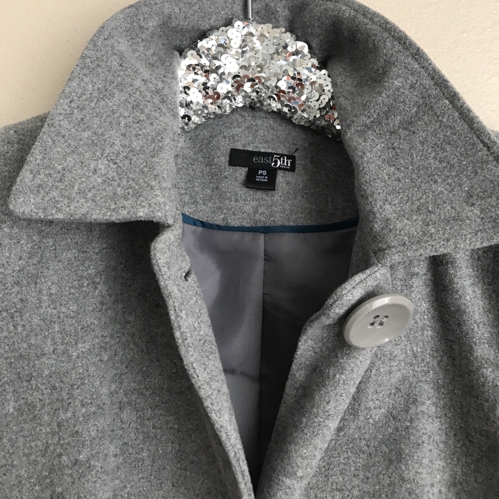 Light grey pea coat