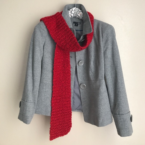 Light grey pea coat - Picture 4 of 4