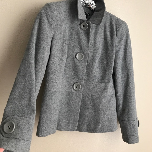 Light grey pea coat - Picture 2 of 4