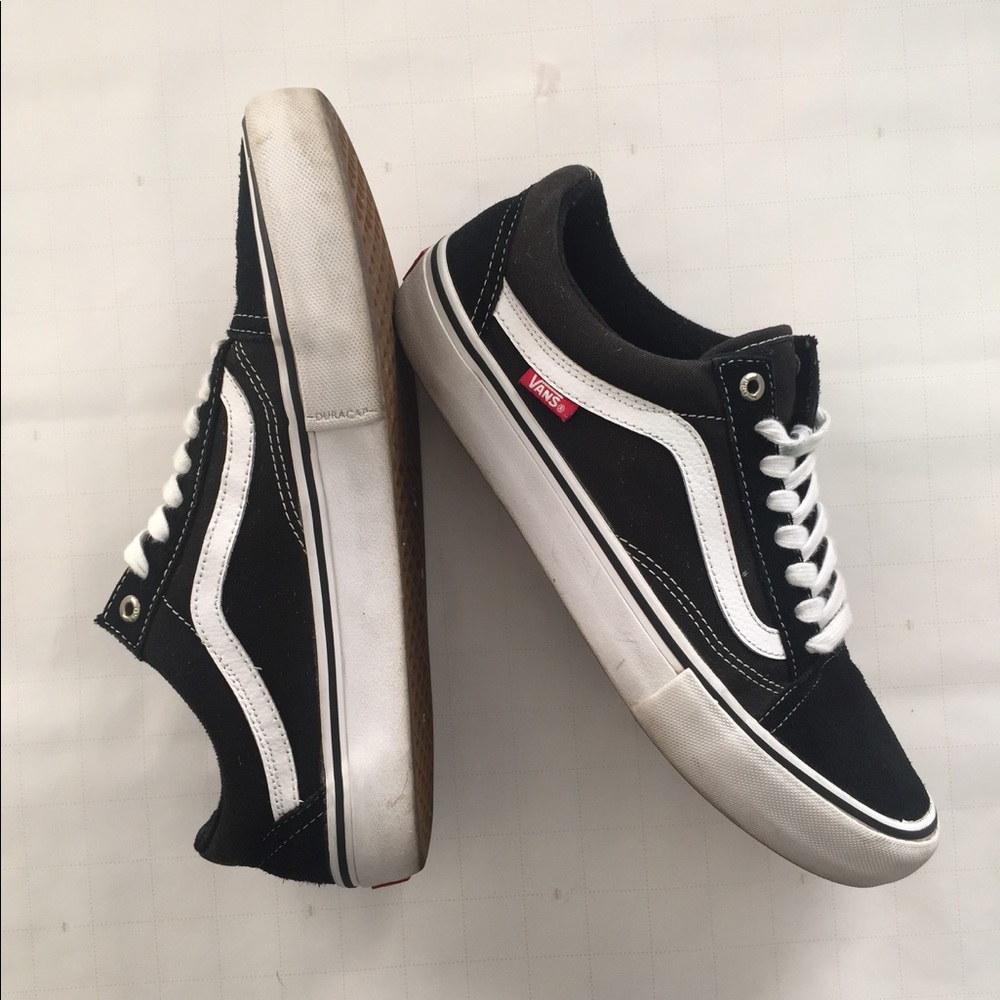 Vans Men's Canvas Old Skool Black & White Shoes