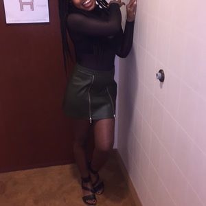 Olive Mini Skirt