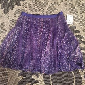 Purple flowy skirt