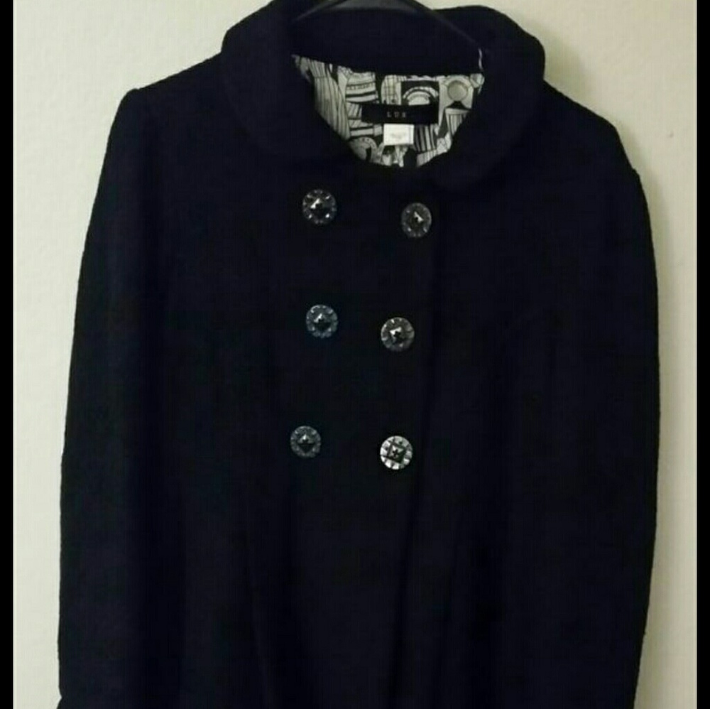 Black peacoat