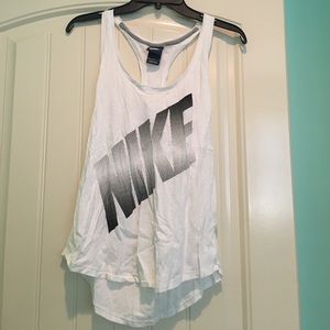 White Nike Workout Tank (size medium)