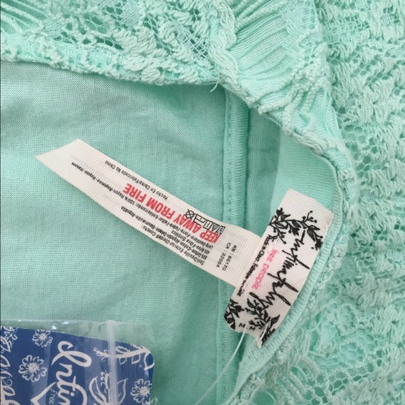 Bnwt free people mint lace dress - Picture 4 of 6