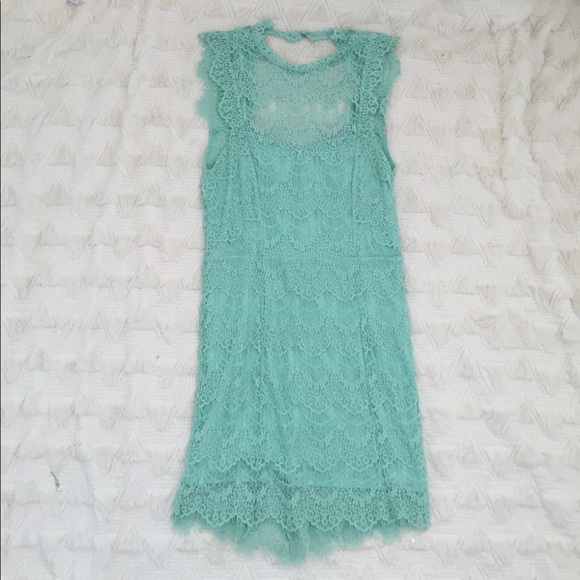 Bnwt free people mint lace dress - Picture 6 of 6