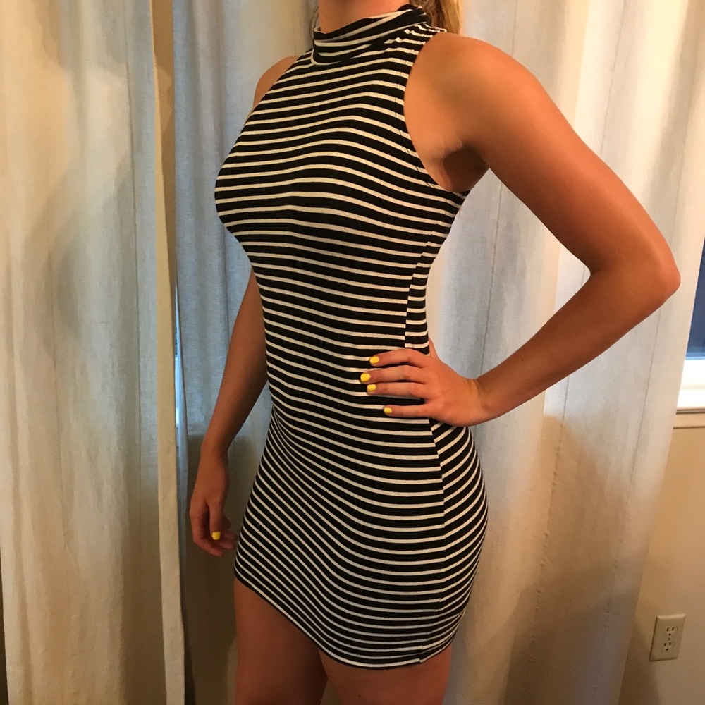 Striped Bodycon Dress