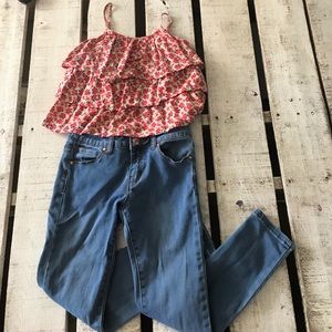 Girls forever 21 skinny jeans size 7/8