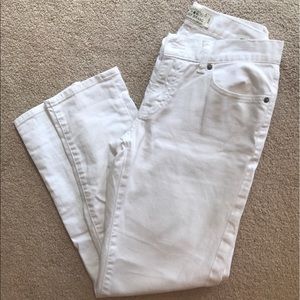 Lucky Brand boy friend cut white jeans