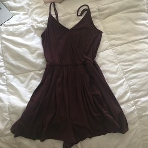 Garage maroon romper