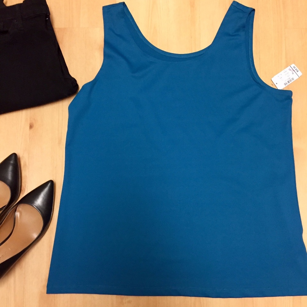 NWT Christopher & Banks Teal Shell