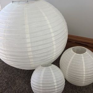 Chinese paper lanterns.