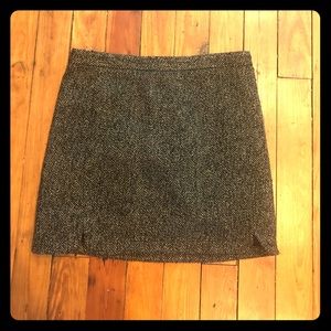 Loft Brown wool-like skirt