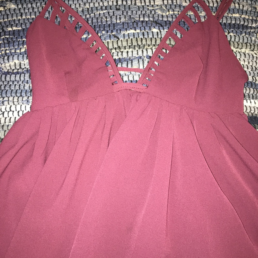 Burgundy BOHO Tank Top
