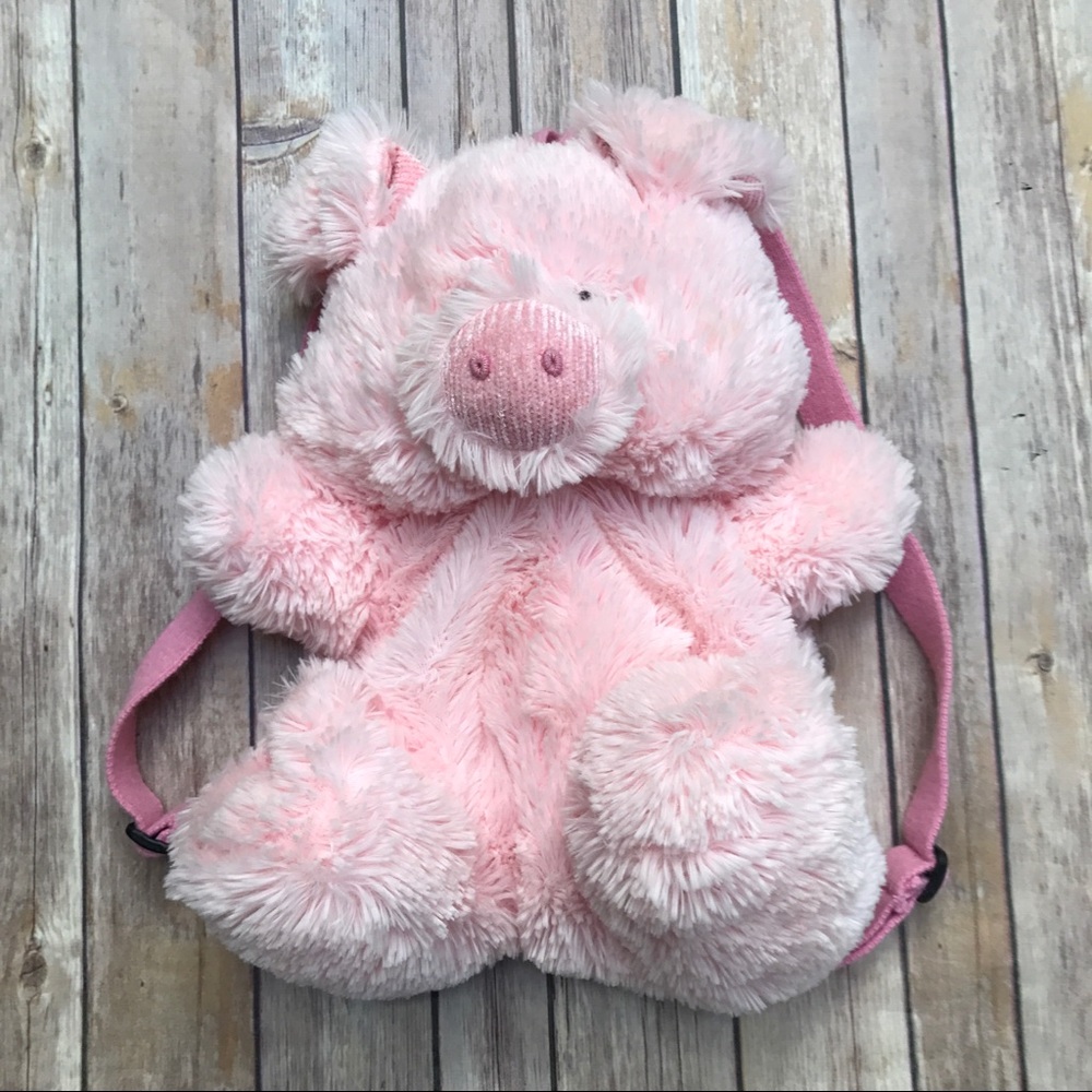 💖🐷Piggy Pillow Pet/ Backpack, Pink & Soft!