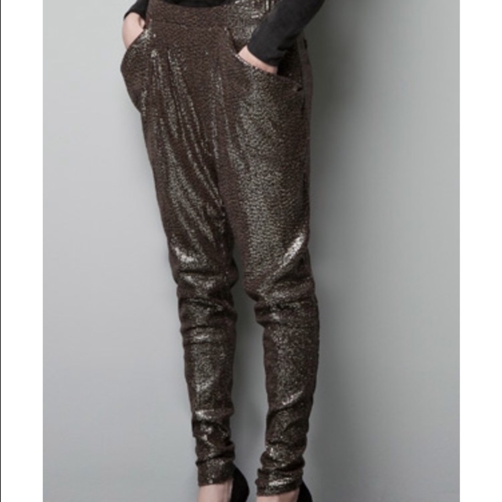 Sequin trousers