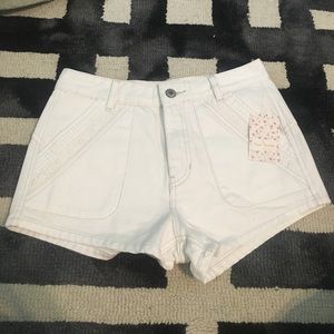 White Free People shorts