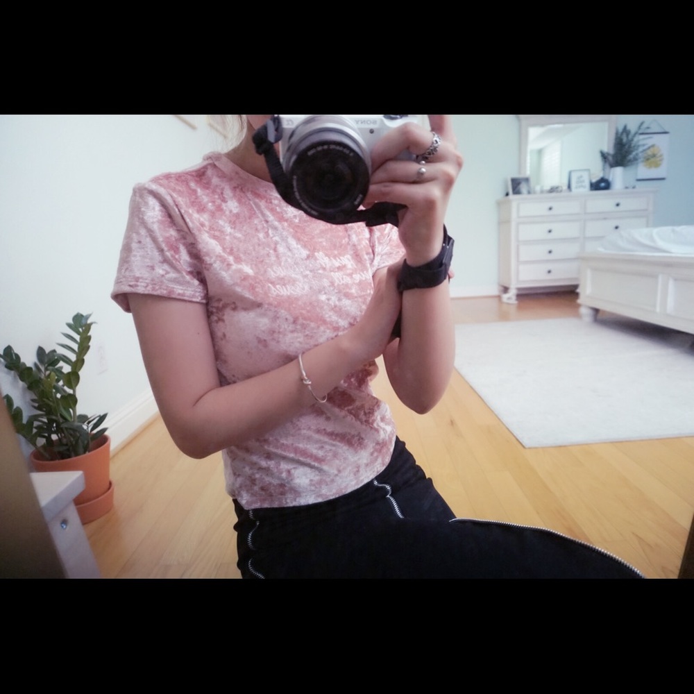 Hm velvet shirt