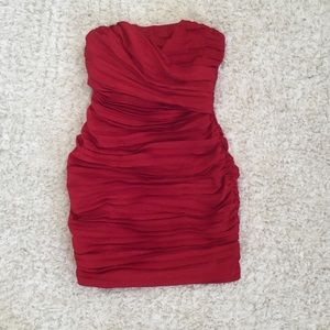 Red Rouged Express Mini Dress