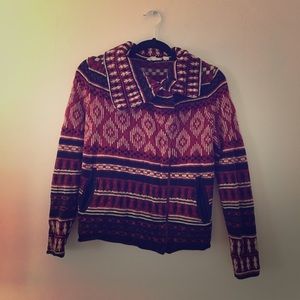 Lucky Brand Medium Sweater w/ Asymmetrical Zipper