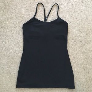 Lululemon Power Y Tank Black NWOT