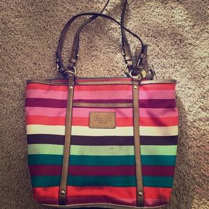 Coach multicolored shoulder bag