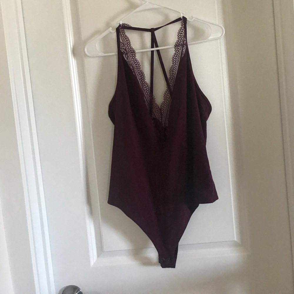 Express plunge neck body suit