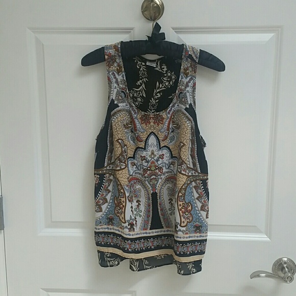 Bila Tops - Super cute Bila layered tank, racer back and split