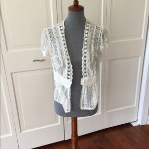 White lace cover up