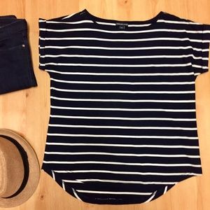 American Living Short Short Sleeve Striped Shirt