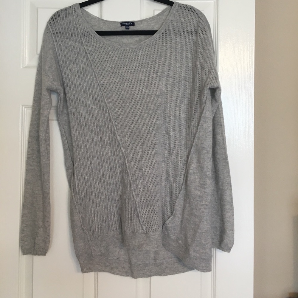 Splendid - 100% Cashmere grey sweater