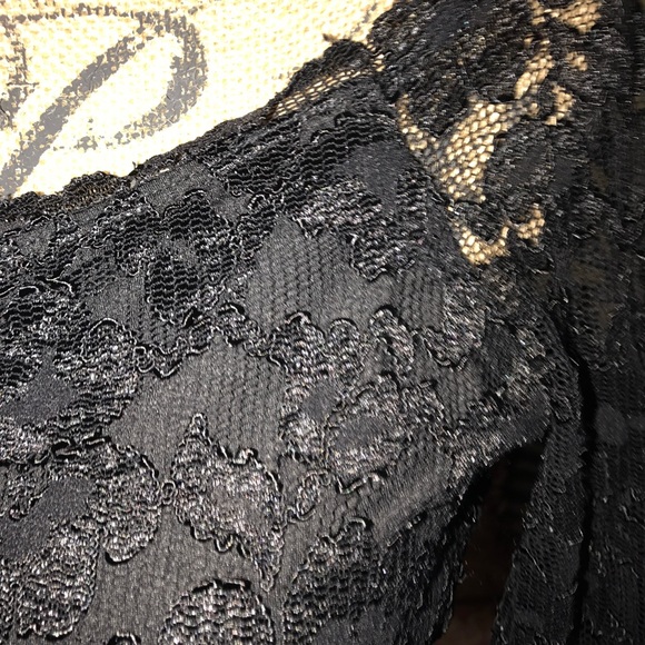 NWT HALE BOB BLACK LACE L/S MINI - Picture 3 of 5