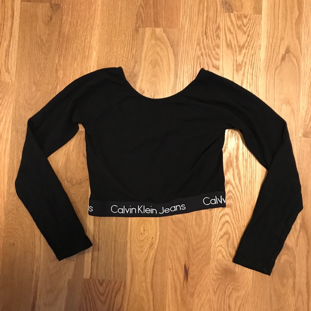 Calvin Klein Jeans black crop top