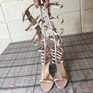 J.Crew tall caged gladiator sandals