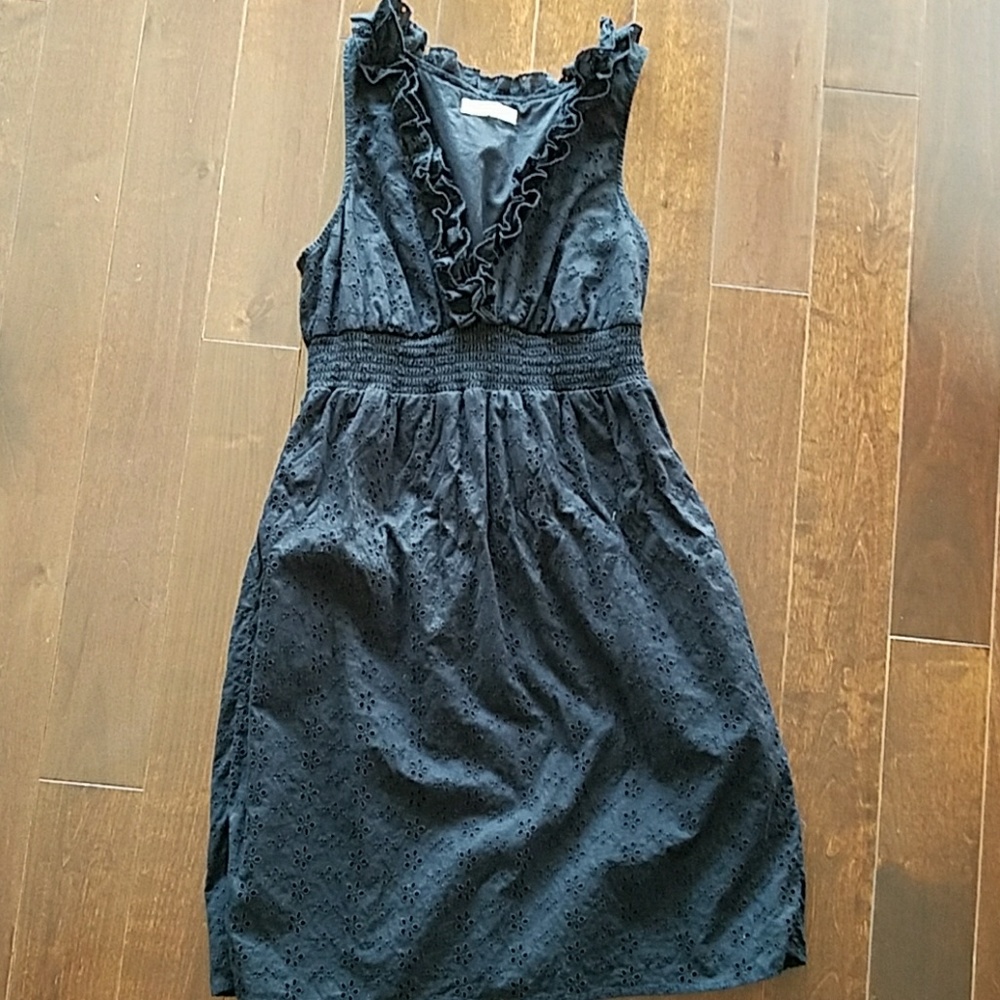 Old Navy sleeveless eyelet Black Dress, Size XS