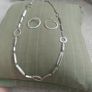 Beautiful Abalone and sterling silver necklace and