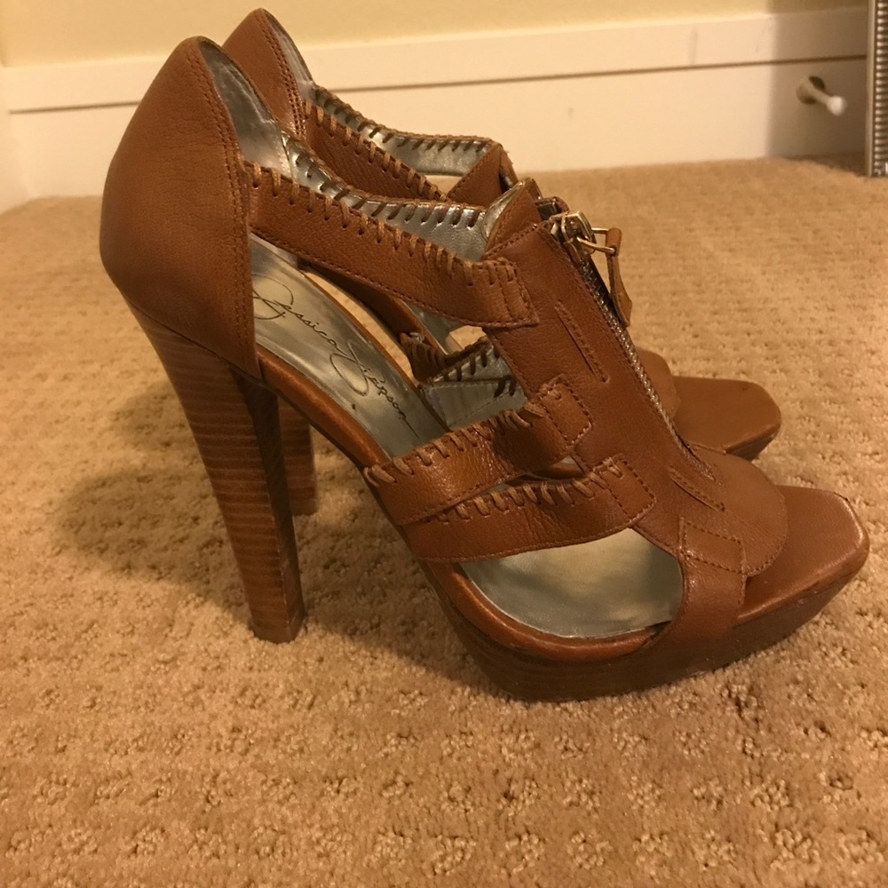 Jessica Simpson Gladiator Zipper Heel