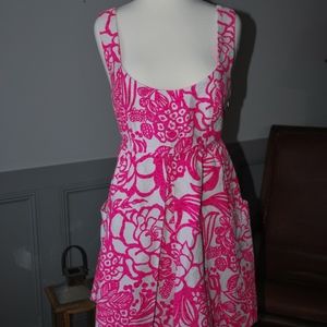 Anthropologie Vanessa Virginia Pink Floral Dress