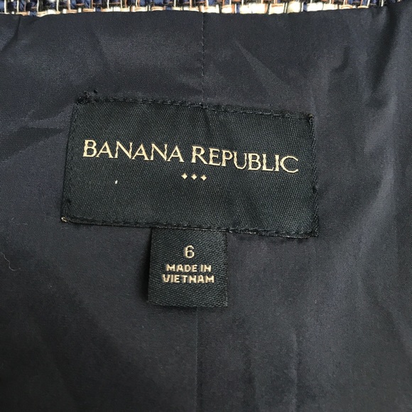 Blue tweed short sleeved blazer - Picture 4 of 4