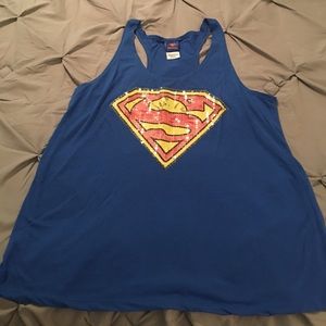 Superman tank top. Washed and not worn.