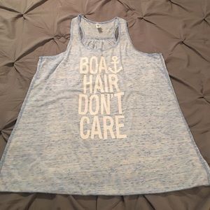Boat hair don't care racerback