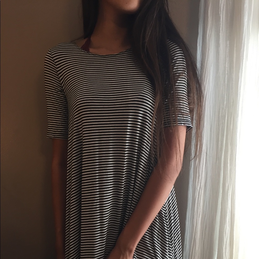 Stripped t shirt dress from Francesca's