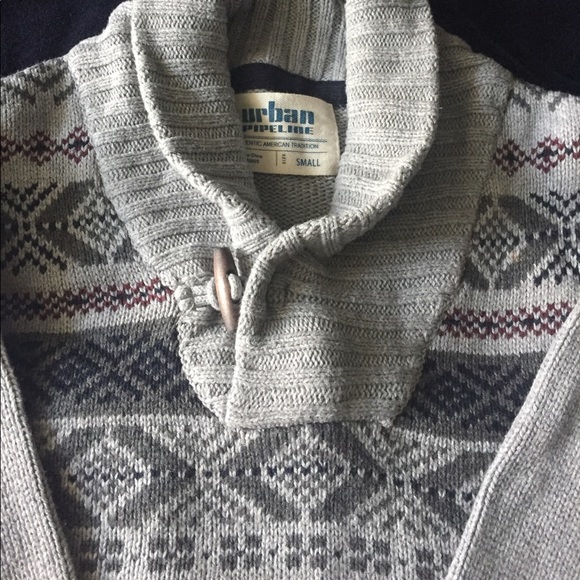 Kohl's Other - Fair isle shawl collar sweater