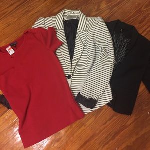 Bundle of 2 H&M Blazers and 1 The Limited Shirt